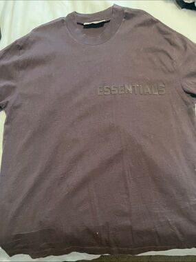 ESSENTIALS Men’s Plum Logo Short Sleeve Tee